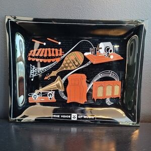 Vintage The Voice of Music Glass Plate - Story of Sound